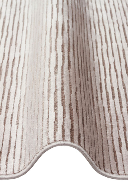 Royal Taş Rengi Düz Modern Parlak Viskon Halı 100% Viskon Yumuşak Salon Halısı - Taş Rengi 01