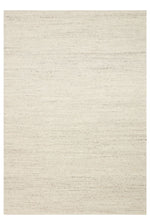 Sumak Collection Hand-Woven Cream Striped Modern Wool Living Room Rug Soft Texture