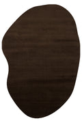 VERA MULTİ MORFEA Modern Amorf Kahverengi Yumuşak Dekoratif Mikro Polyester Minimal Salon Halısı - Bej