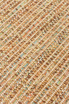 COSTA SISAL Renkli Bej Bordürlü Kolay Temizlenebilir Kilim Hav Vermez Hasır Dokulu Salon Halısı - Çok Renkli2