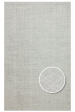 AURA Minimal Gray Soft Textured Non-Shedding Polyester Modern Chic Living Room, Bedroom, Hallway Rug