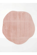 VERA MULTI MORPHEAN Amorphous Soft Pink Modern Decorative Micro Polyester Minimalist Living Room Rug
