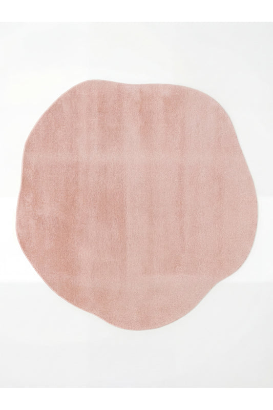 VERA MULTİ MORFEA Amorf Yumuşak Pembe Modern Dekoratif Mikro Polyester Minimal Salon Halısı - Mor