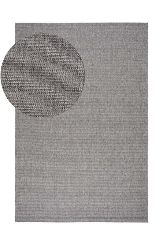 Sisalo Suit Gri Doğal Sisal Jüt Görünümlü Modern Bohem İskandinav Minimal Salon Halısı - Gri