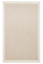 MERLIN Gray Fishbone Textured Non-Slip Kilim Modern Scandinavian Non-Shedding Living Room Hallway Rug - Cream