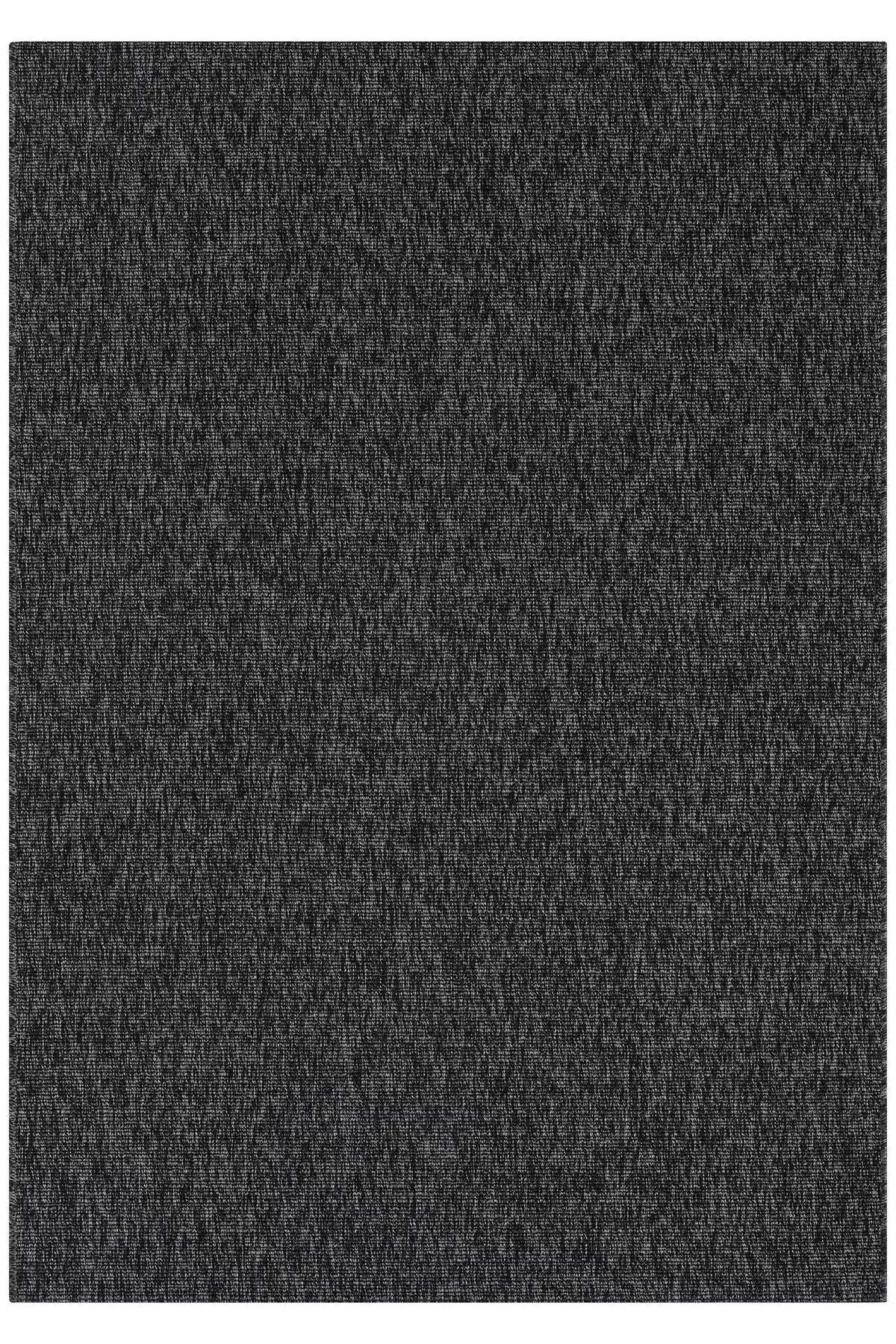 KORDANO Doğal Sisal Antrasit Dokulu Modern Kilim Kolay Temizlenebilir İskandinav Salon Halısı - Lacivert