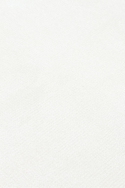 Luma Beyaz Tek Renk Sade Saf Bambu Doğal Malzeme Halı Minimalist Parlak Modern Lüks Salon Halısı - Beyaz