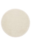 LESSI Beige Plain Color Non-Slip Round Rug Cotton Chenille Modern Living Room Kitchen Hallway Carpet - Gold