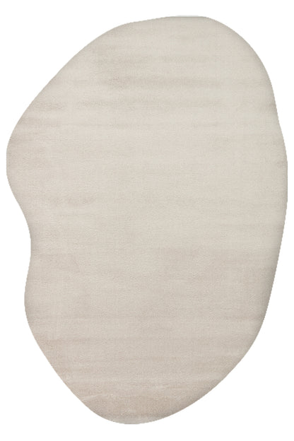 Vera Morfea Taş Asimetrik Düz Rengi Halı Hav Toz Vermez Yumuşak Tuşeli Modern Şık Salon Halısı - Taş Rengi 01