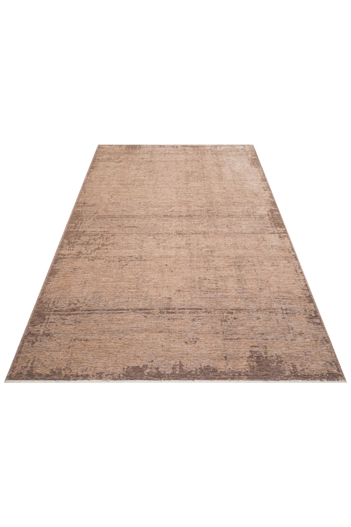 LESSI Vizon Soyut Desenli Kaymaz Yıkanabilir Tabanlı Kilim Şönil Pamuk Vintage Salon Halısı - Bordo