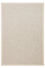 COSTA SISAL Light Beige, Beige Bordered Shed-Free Modern Easy-to-Clean Kilim Living Room Rug