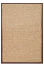 COSTA SISAL Colorful Brown Bordered Easy-to-Clean Kilim Non-Shedding Textured Living Room Rug