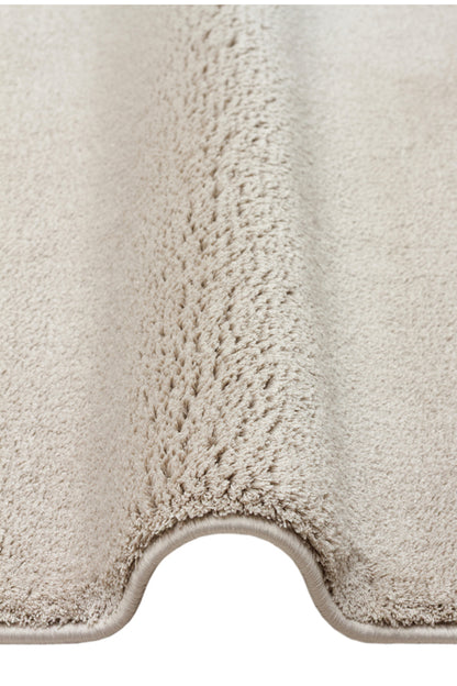 Vera Morfea Asimetrik Düz Taş Rengi Halı Hav Toz Vermez Yumuşak Tuşeli Modern Şık Salon Halısı - Taş Rengi