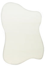 Vera Morfea Asymmetrical Plain White Rug, Non-shedding, Soft Touch, Modern and Stylish Living Room Rug - White