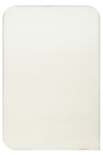 Vera Morfea Oval Edges Plain White Rug, Non-Shedding, Soft Touch, Modern and Stylish Living Room Rug - White 04