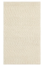 Emma Hand-Woven Cream Plain Scandinavian Braided Textured Wool Flat-Woven Modern Bedroom Living Room Rug - Green