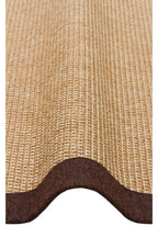 COSTA SISAL Bej, Kahverengi Bordürlü Hav Vermez Modern Kolay Temizlenebilir Kilim Salon Halısı - Bordo