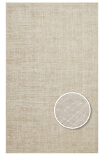 AURA Beige Minimal Soft Textured Non-Shedding Polyester Modern Chic Living Room, Bedroom, Hallway Rug