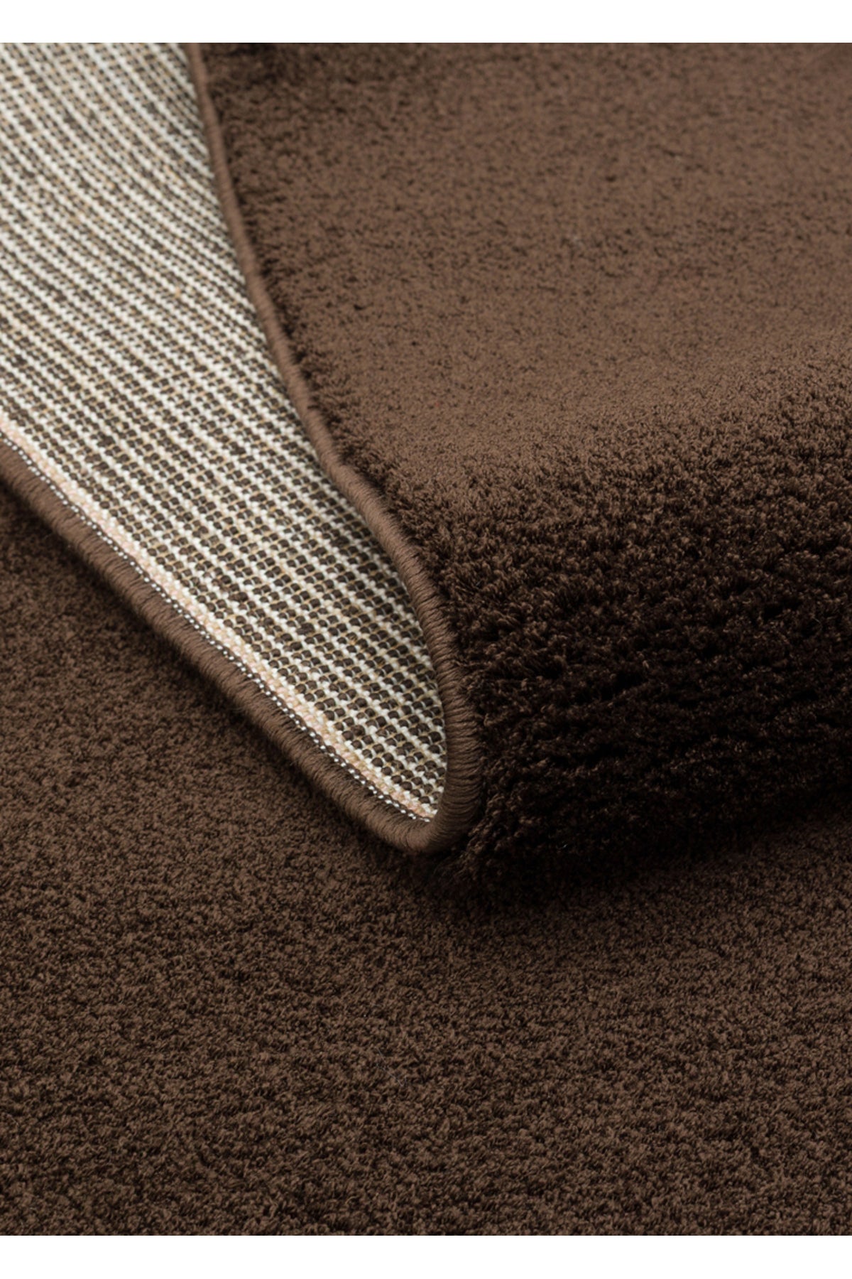 VERA MULTİ MORFEA Kahverengi Amorf Yumuşak Modern Dekoratif Mikro Polyester Minimal Salon Halısı - Krem