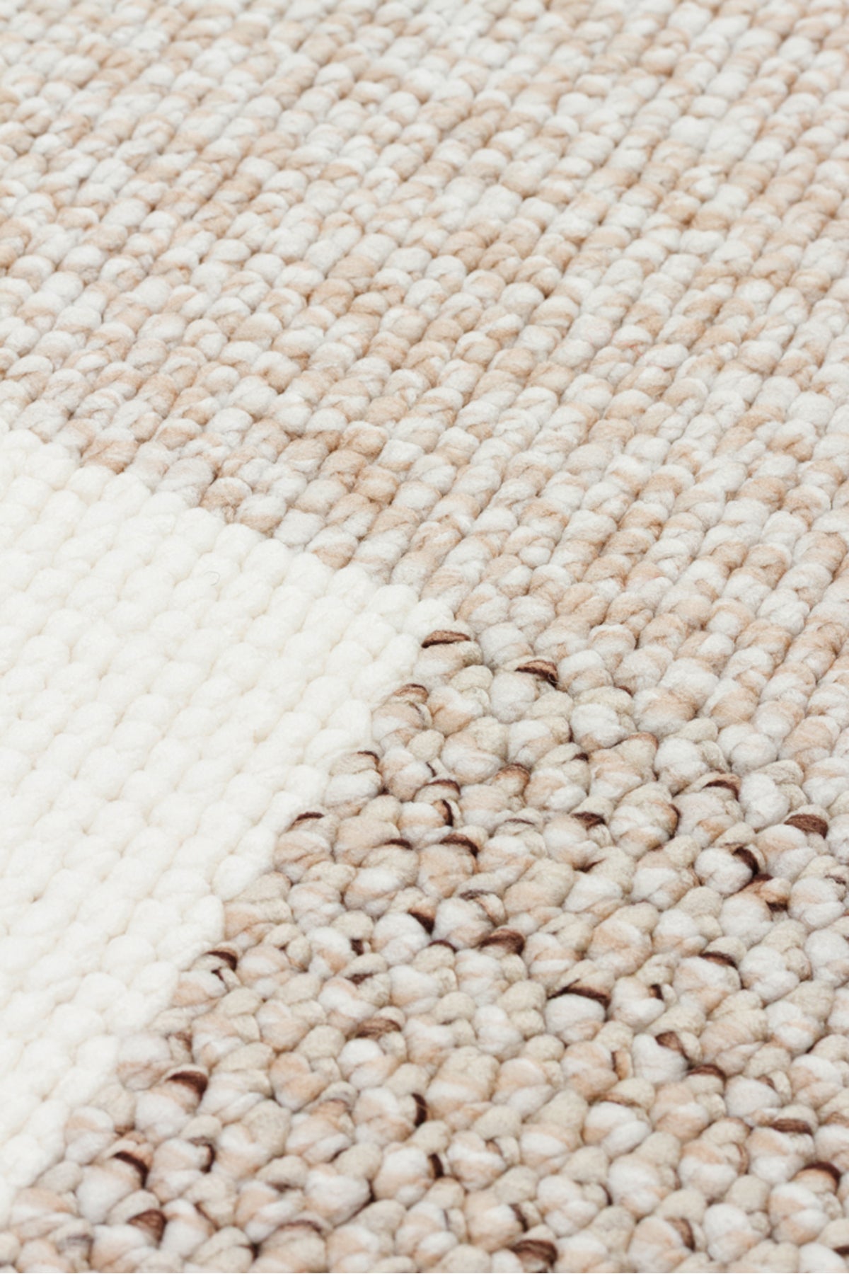 VALEN Sisal Bej Modern Dokulu Hav Toz Vermez Polyester Salon Mutfak Koridor Yatak Odası Halısı - Krem
