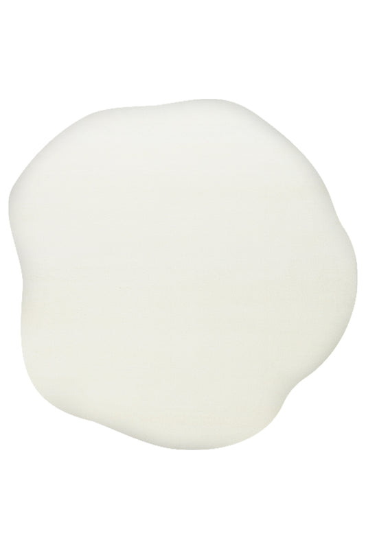 Vera Morfea Hav Toz Vermez Beyaz Modern Asimetrik Düz Halı Yumuşak Tuşeli Şık Salon Halısı - beyaz 03