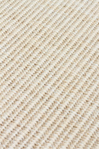 COSTA SISAL Krem Kolay Temizlenebilir Kilim Hav Vermez Vizon Bordürlü Hasır Dokulu Salon Halısı - Beyaz2
