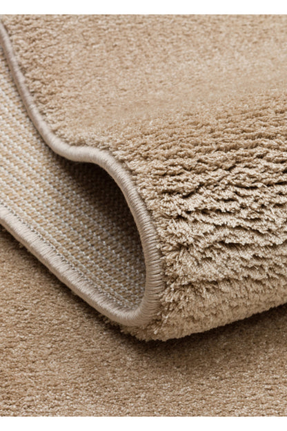 Vera Morfea Asimetrik Bej Halı Hav Toz Vermez Yumuşak Tuşe Modern Yatak Odası Koridor Salon Halısı - Bej 01