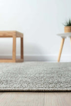 KORDANO Gri Balık Sırtı Dokulu Sisal Modern Kilim Kolay Temizlenebilir İskandinav Salon Halısı - Altın