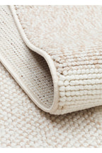 VALEN Sisal Bej Modern Dokulu Hav Toz Vermez Polyester Salon Mutfak Koridor Yatak Odası Halısı - Krem