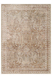 VALERIA Cream Gold Uşak Pattern Polyester Soft Textured Densely Woven Classic Modern Living Room Rug