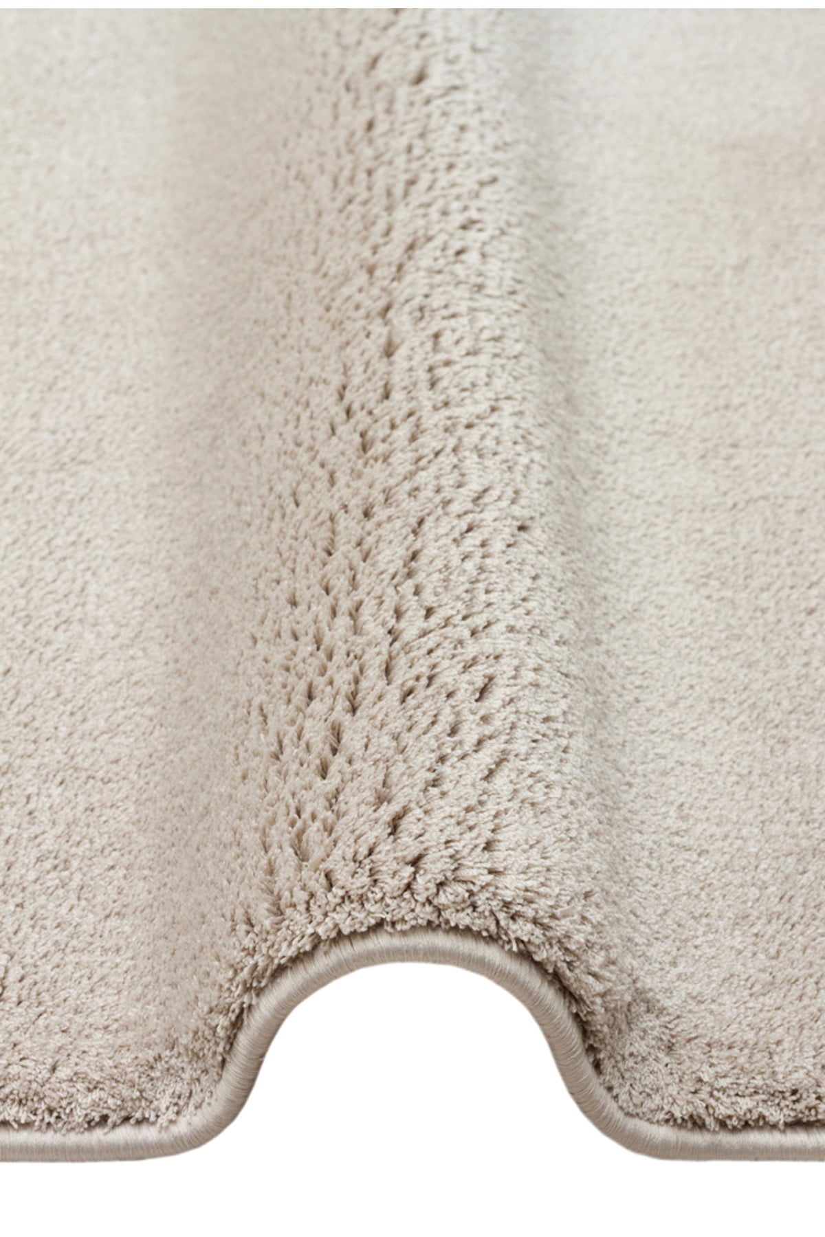 Vera Morfea Hav Toz Vermez Taş Rengi Modern Asimetrik Düz Halı Yumuşak Tuşeli Şık Salon Halısı - Taş Rengi 03