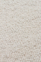 Polene Krem El Dokuma Yün Pamuk Karışımlı Yumuşak Dokulu İskandinav Minimal Modern Salon Halısı - Krem