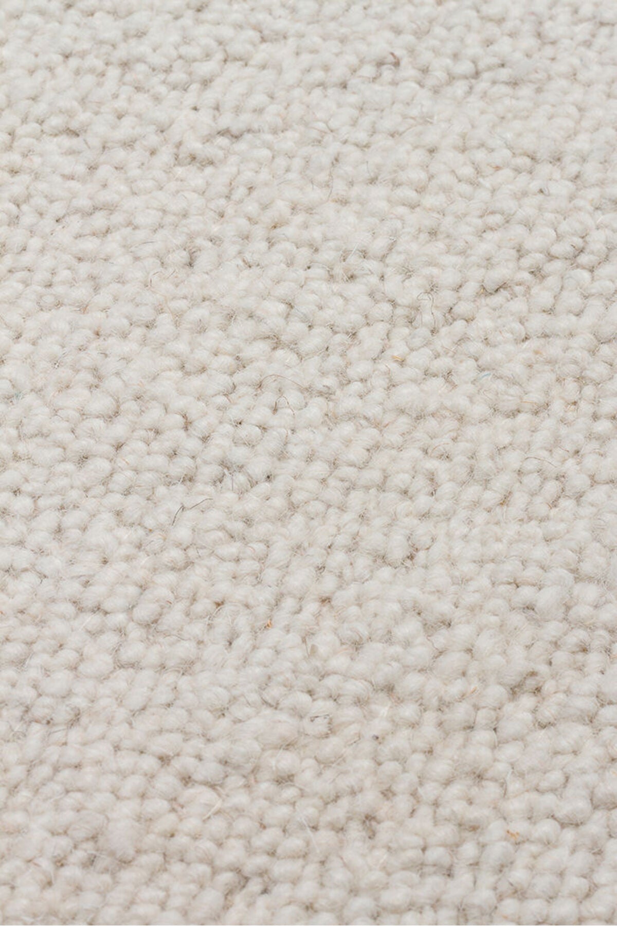 Polene Krem El Dokuma Yün Pamuk Karışımlı Yumuşak Dokulu İskandinav Minimal Modern Salon Halısı - Krem