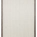 MERLIN Grey Bordered Ecru Rug Non-Slip Modern Scandinavian Non-Shedding Living Room Hallway Rug - Metallic