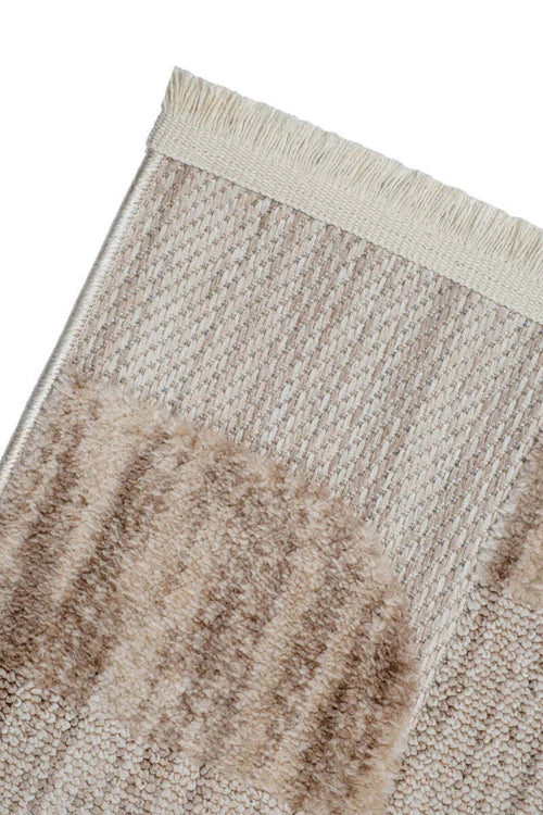 ASTRA Vizon Modern Geometrik Halı Soft Patchwork Desenli Dokulu Yumuşak Koridor, Salon Halısı - Kahverengi