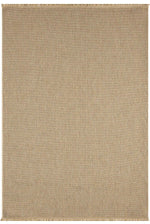 KORDANO Bej Dokulu Doğal Sisal Saçaklı Modern Kilim Kolay Temizlenebilir İskandinav Salon Halısı