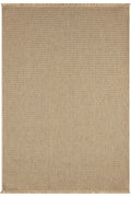 KORDANO Bej Dokulu Doğal Sisal Saçaklı Modern Kilim Kolay Temizlenebilir İskandinav Salon Halısı - Mavi