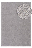 Mademoiselle Grey Natural Wool Modern Scandinavian Textured Hand-Woven Look Premium Decorative Living Room Rug