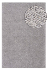 Mademoiselle Grey Natural Wool Modern Scandinavian Textured Hand-Woven Look Premium Decorative Living Room Rug