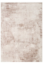 PALACE MOOD Distressed Beige Abstract Pattern Modern Viscose Soft Textured Classic Living Room, Lounge Rug