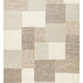 Emma Hand-Woven Beige Ecru Mink Scandinavian Knit Texture Geometric Pattern Wool Low-Pile Modern Living Room Rug - Multicolored