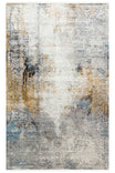 Elvora Multi-Color Abstract Minimal Ethnic Pattern Tightly Woven Viscose Fringed Modern Living Room Rug