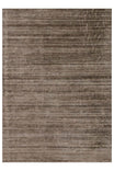 Boreva Plus Brown 100% Hand-Woven Plain Solid Banana Silk Viscose Wool Blend Modern Living Room Rug