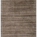 Boreva Plus Brown 100% Hand-Woven Plain Solid Banana Silk Viscose Wool Blend Modern Living Room Rug - Brown