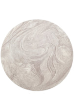 JUPITER Amorphous, Abstract Patterned Viscose Silky Shiny Surface Cream Luxury Decorative Modern Living Room Rug