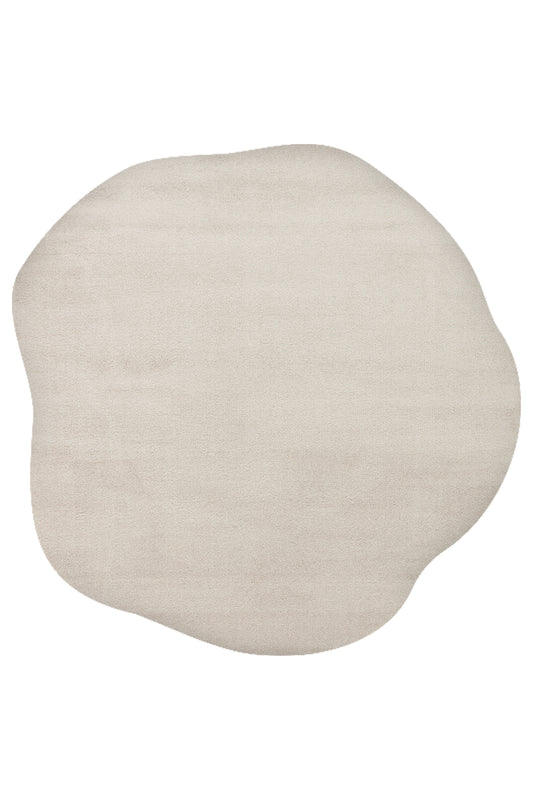 Vera Morfea Hav Toz Vermez Taş Rengi Modern Asimetrik Düz Halı Yumuşak Tuşeli Şık Salon Halısı - Taş Rengi 03