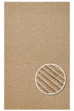 COSTA SISAL Beige Non-Shedding Easy to Clean Kilim Modern Bedroom Kitchen Living Room Rug