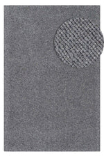 ALYA Anthracite 100% New Zealand Wool Soft Fluffy Textured Modern Scandinavian Bohemian Living Room Rug