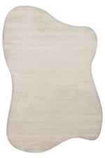 Vera Morfea Asymmetrical Plain Stone Color Rug, Non-shedding, Soft Touch, Modern and Stylish Living Room Rug - Stone Color