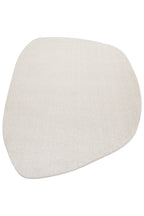 Vera Morfea Asymmetrical Light Grey Plain Rug, Non-shedding, Soft Touch, Modern and Stylish Living Room Rug - Light Grey